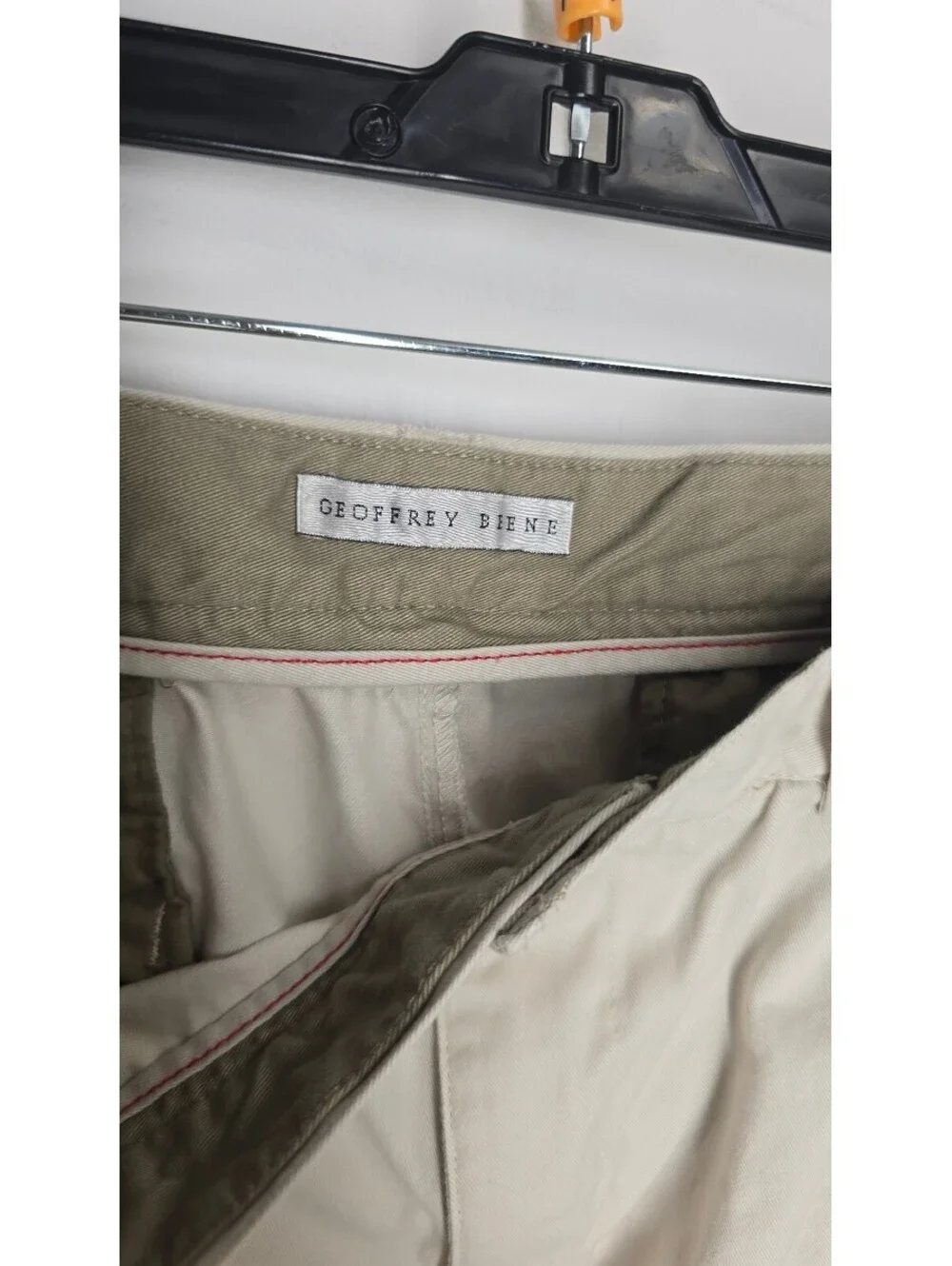 Geoffrey Beene Men's Cargo Shorts Beige Khaki Utility